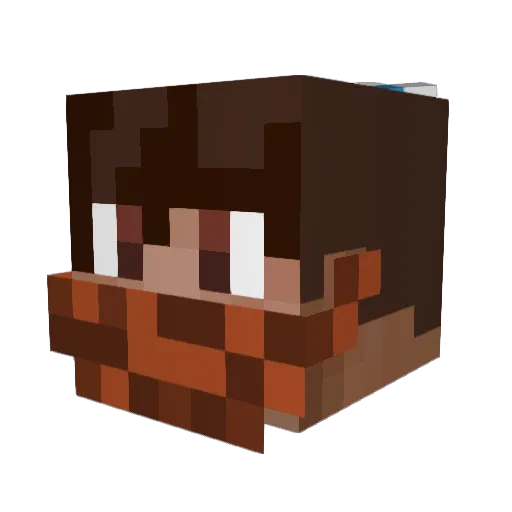 GodyHashamen Minecraft avatar head, 3D render