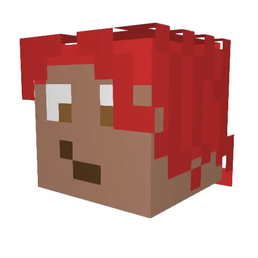 Godz247 Minecraft avatar head, 3D render