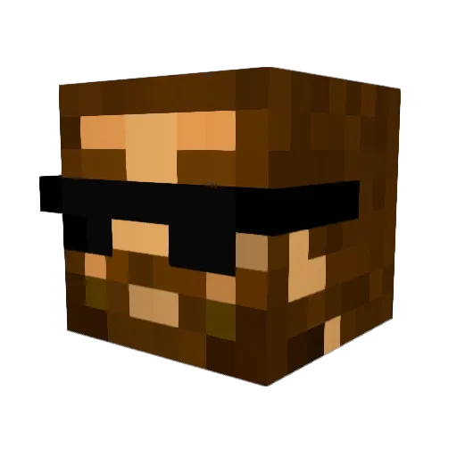 GodzBro Minecraft avatar head, 3D render