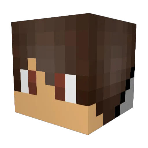 Godz_gamer Minecraft avatar head, 3D render