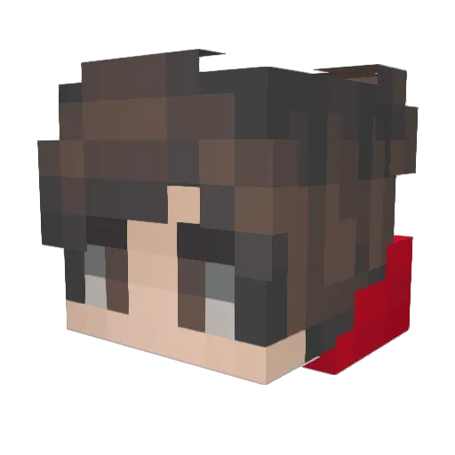 Godzie03 Minecraft avatar head, 3D render