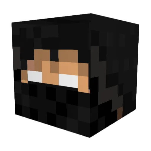 Godzila1112 Minecraft avatar head, 3D render