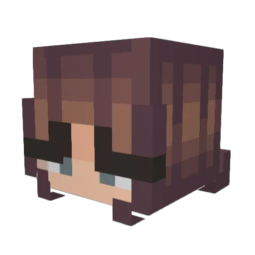 Godzilla1825 Minecraft avatar head, 3D render