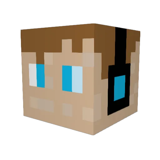 Godzilla195624 Minecraft avatar head, 3D render