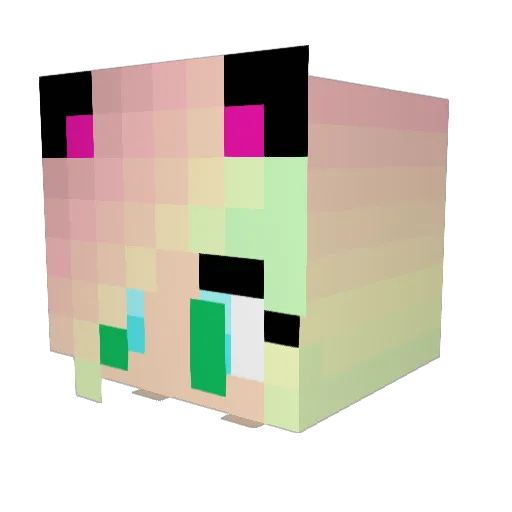 GodzillaGirl1234 Minecraft avatar head, 3D render