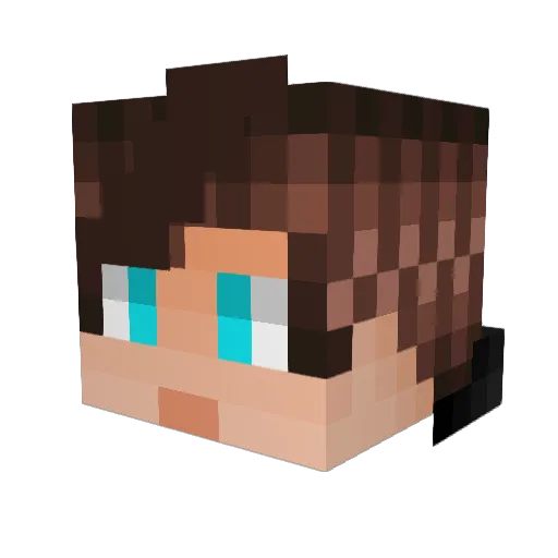 GodzillaKing11 Minecraft avatar head, 3D render