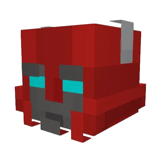 GodzillaSmurf Minecraft avatar head, 3D render