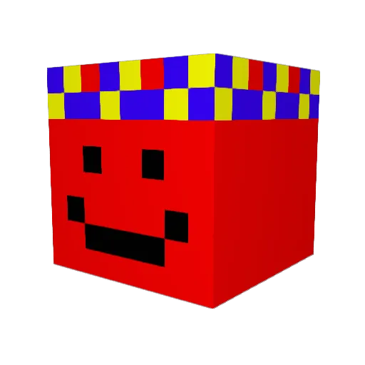 GodzillaYT8113 Minecraft avatar head, 3D render
