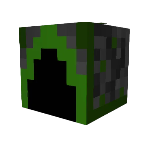 Godzilla_90 Minecraft avatar head, 3D render