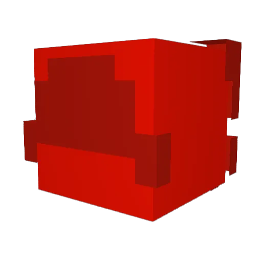 Godzillaskul Minecraft avatar head, 3D render