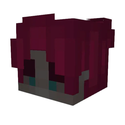 Godzillix Minecraft avatar head, 3D render
