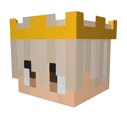 Goep Minecraft avatar head, 3D render