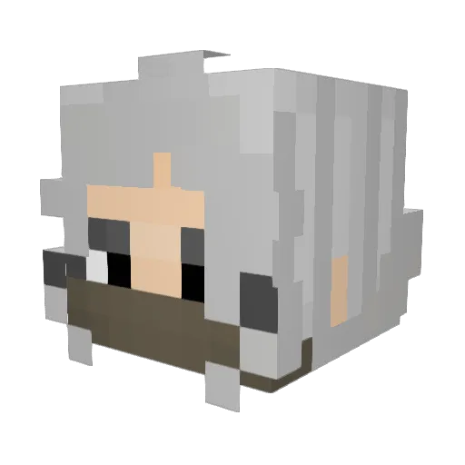 Goethring Minecraft avatar head, 3D render