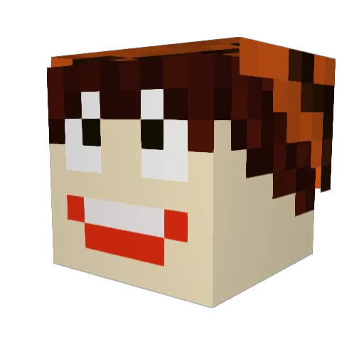 Gofer_z_Milanu Minecraft avatar head, 3D render