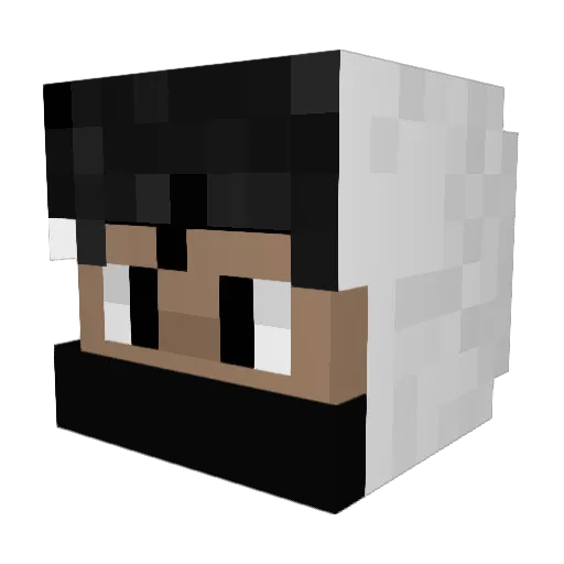 GoffMann Minecraft avatar head, 3D render