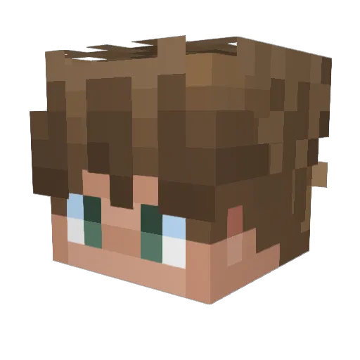 GoffelHD Minecraft avatar head, 3D render