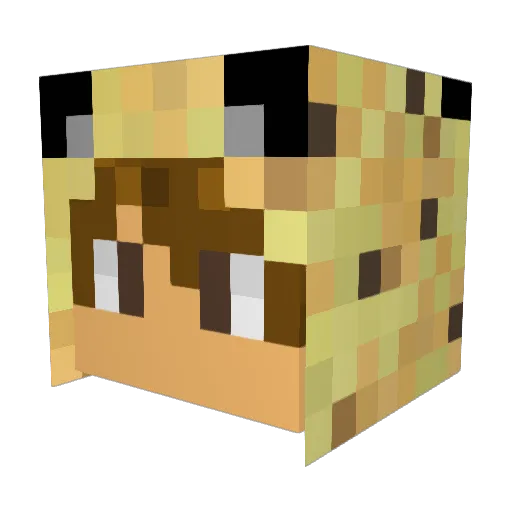 GoffoKiwi Minecraft avatar head, 3D render