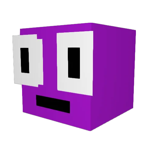 Gofydoo Minecraft avatar head, 3D render