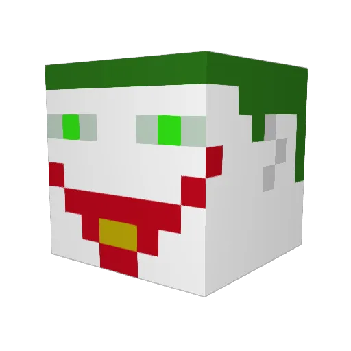 Goga19 Minecraft avatar head, 3D render