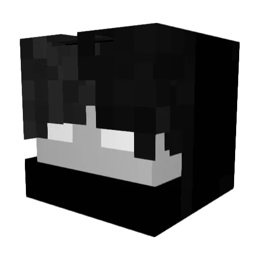 Gogei Minecraft avatar head, 3D render