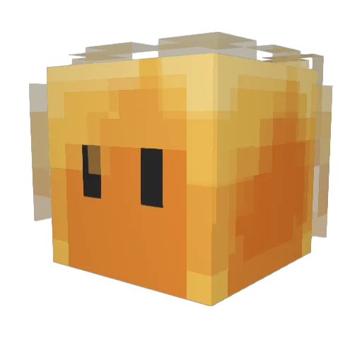 Goghxel Minecraft avatar head, 3D render