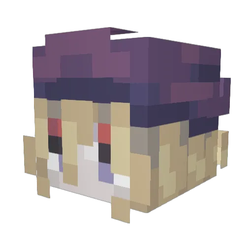 GogigaGagaggigo Minecraft avatar head, 3D render