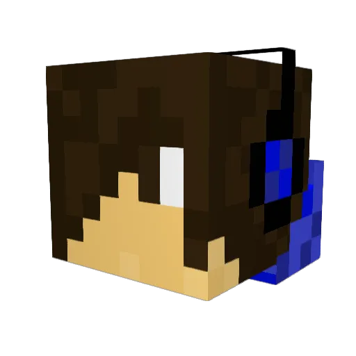 Gogo2451 Minecraft avatar head, 3D render