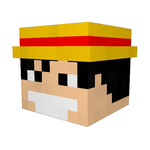 Gogoat_ Minecraft avatar head, 3D render