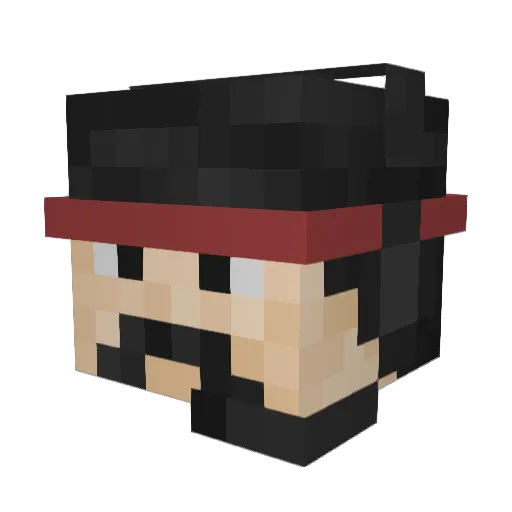 Gogogamer61 Minecraft avatar head, 3D render