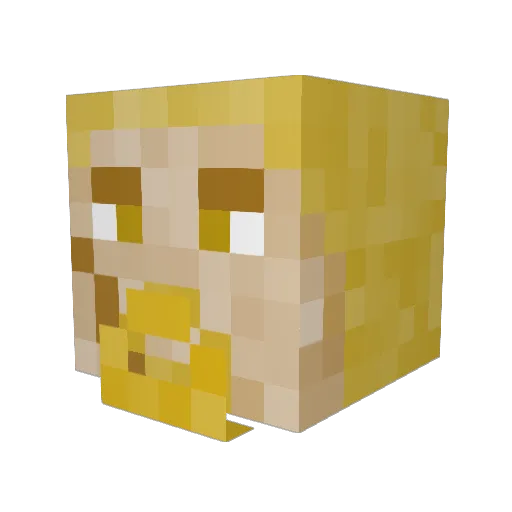 Gogumaboi Minecraft avatar head, 3D render