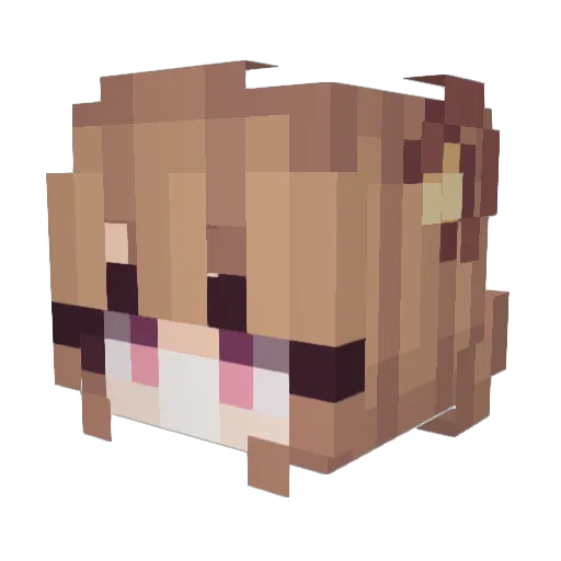 GogusxD Minecraft avatar head, 3D render