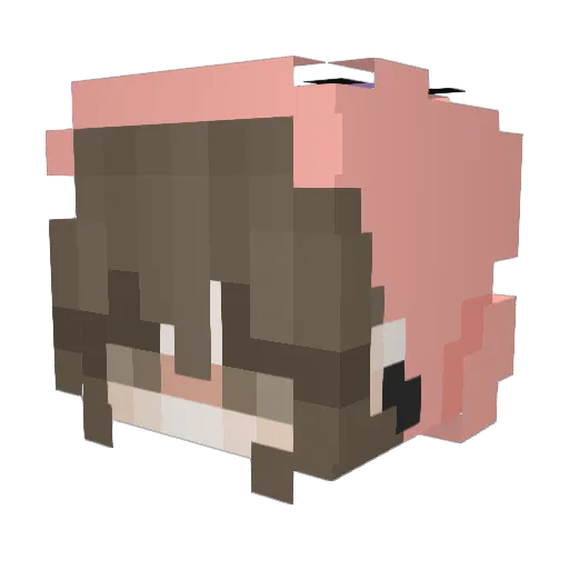 GohariXD Minecraft avatar head, 3D render