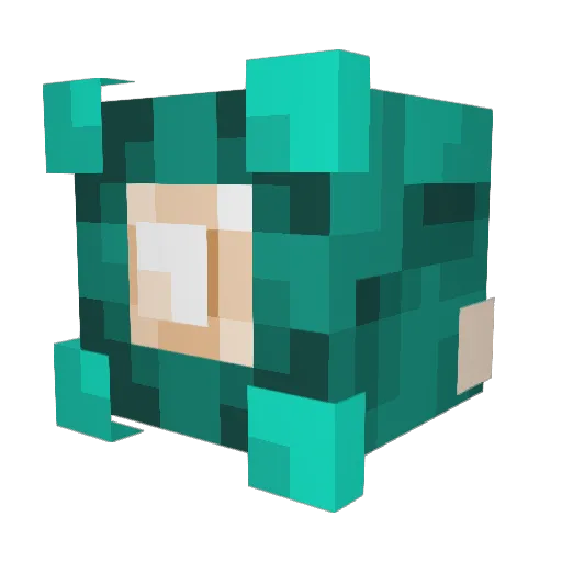 Gohi4 Minecraft avatar head, 3D render