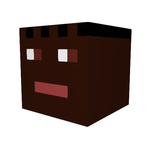 Gohl Minecraft avatar head, 3D render