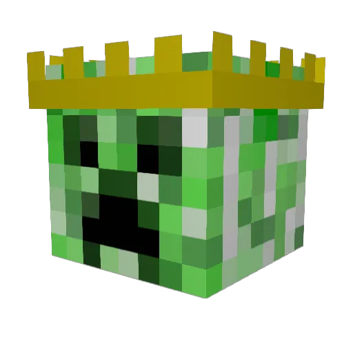 Gohome77 Minecraft avatar head, 3D render