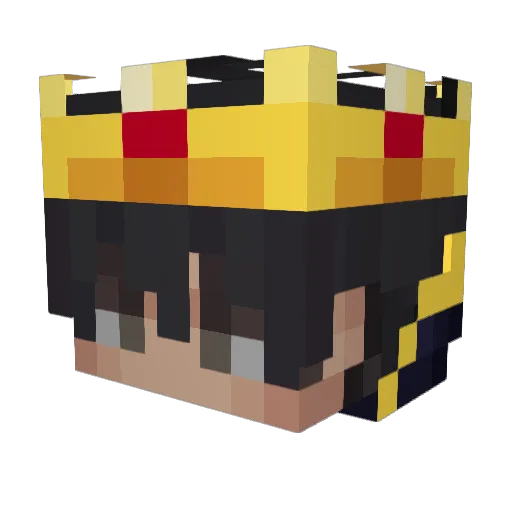 GohstFINNI Minecraft avatar head, 3D render