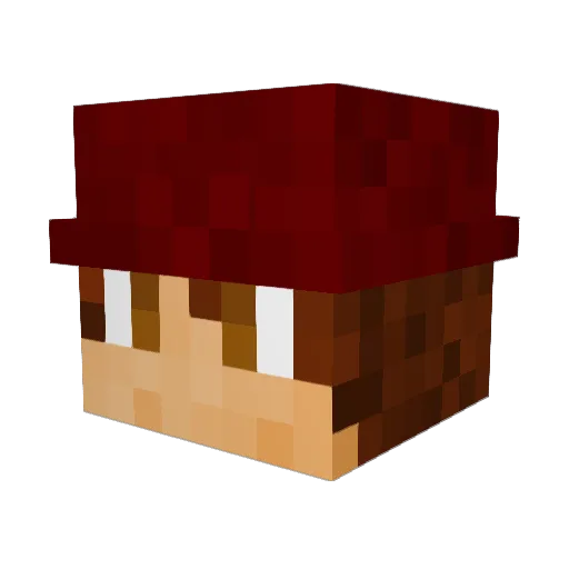 GohstGohst2 Minecraft avatar head, 3D render