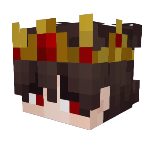 Gohxty Minecraft avatar head, 3D render