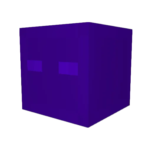 GoinVR Minecraft avatar head, 3D render