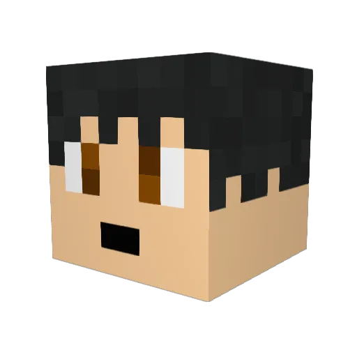Going2marz Minecraft avatar head, 3D render