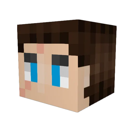 GoingHardin Minecraft avatar head, 3D render