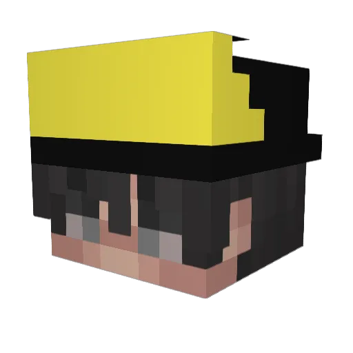 Goingalexc Minecraft avatar head, 3D render