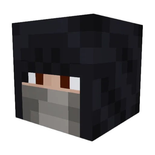 Goink Minecraft avatar head, 3D render