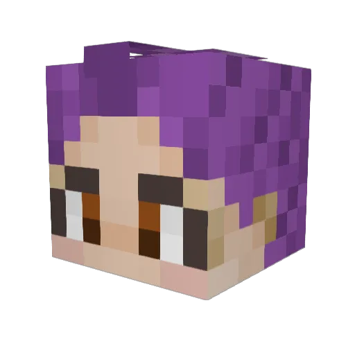 Goj0_ Minecraft avatar head, 3D render