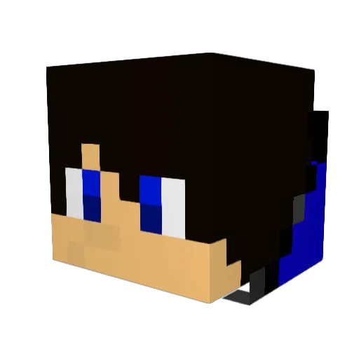 Gojdzik Minecraft avatar head, 3D render
