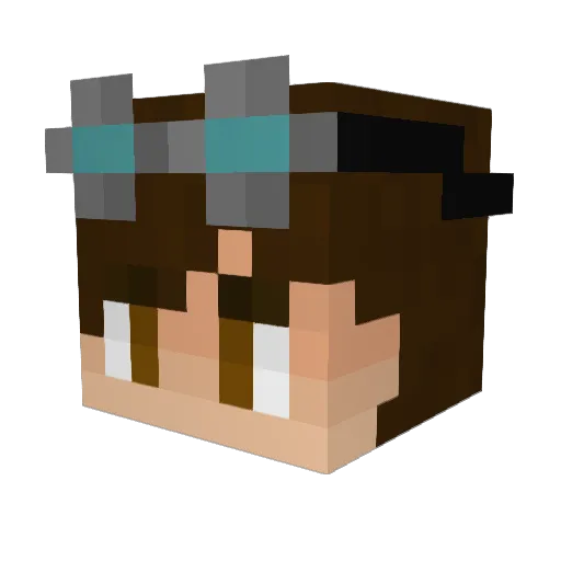 Gojira64 Minecraft avatar head, 3D render