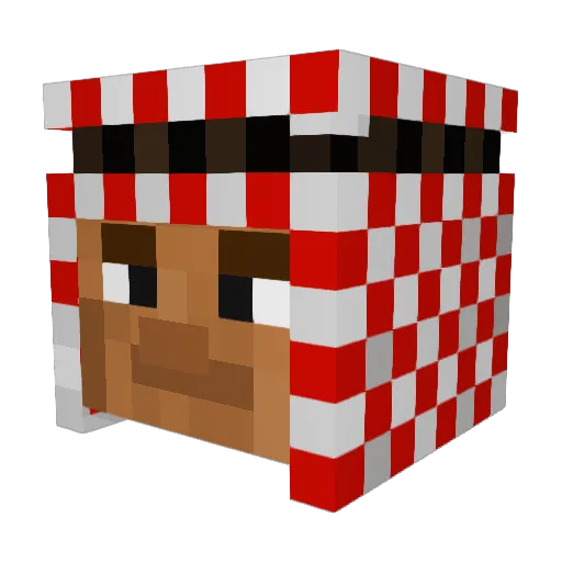 Gojo1997 Minecraft avatar head, 3D render