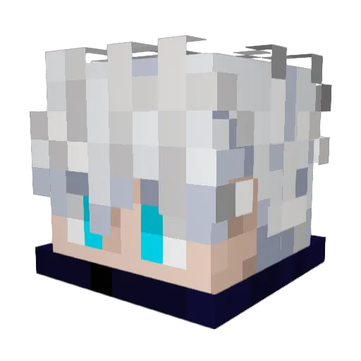 GojoELS Minecraft avatar head, 3D render