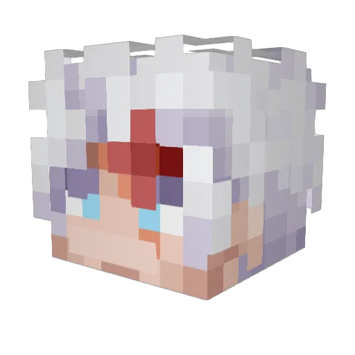 Gojo_is_Kawaii Minecraft avatar head, 3D render