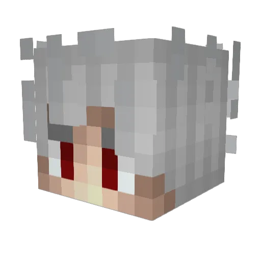 Gok_a_mole Minecraft avatar head, 3D render